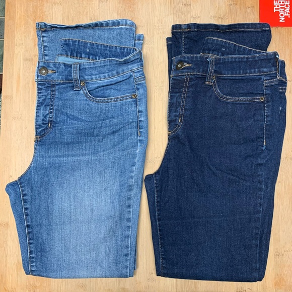 st john's bay back flap pocket bootcut jeans